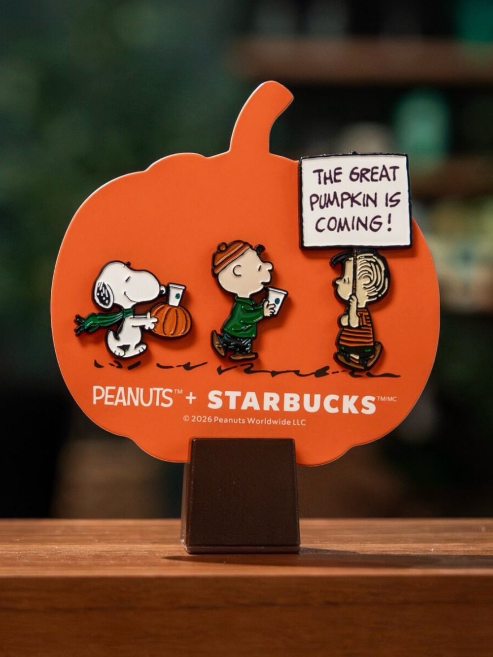 🍂🎃 NWT Authentic Peanuts x Starbucks 🎃 🍂
Enamel Lapel Pin Set - Fall 2026